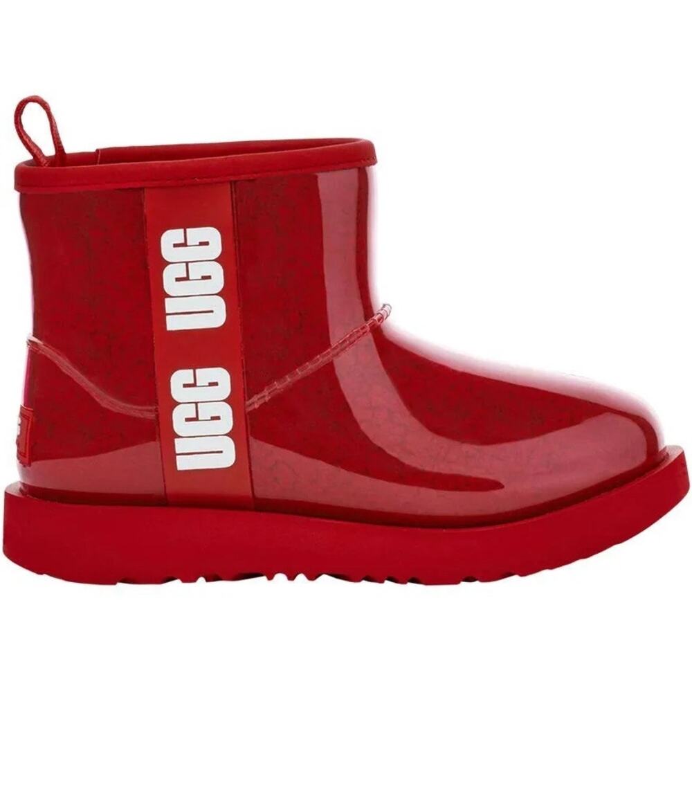 UGGS Classic Clear Mini II  Kids Red Size 4